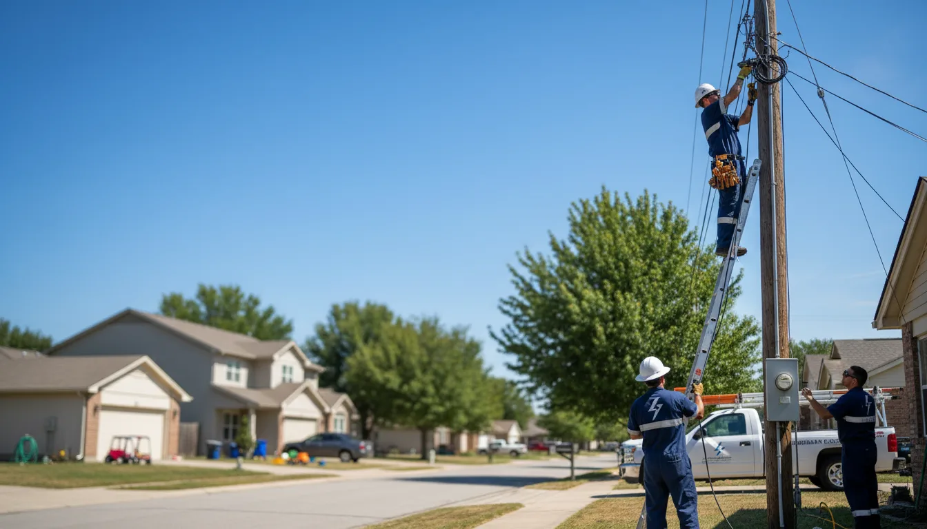 Residential electrician providing installation services in Coila, MS